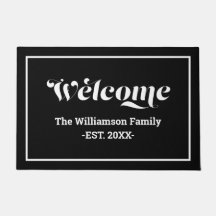 Bienvenido nombre de familia personalizado Script
