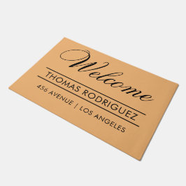 Felpudo Bienvenido|Nombre|Dirección moderna