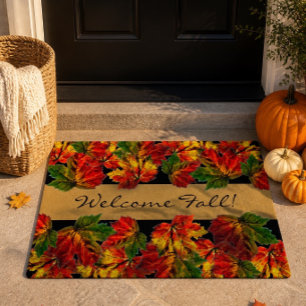 Felpudo Bienvenido Otoño Alfombrilla de puerta estaciona