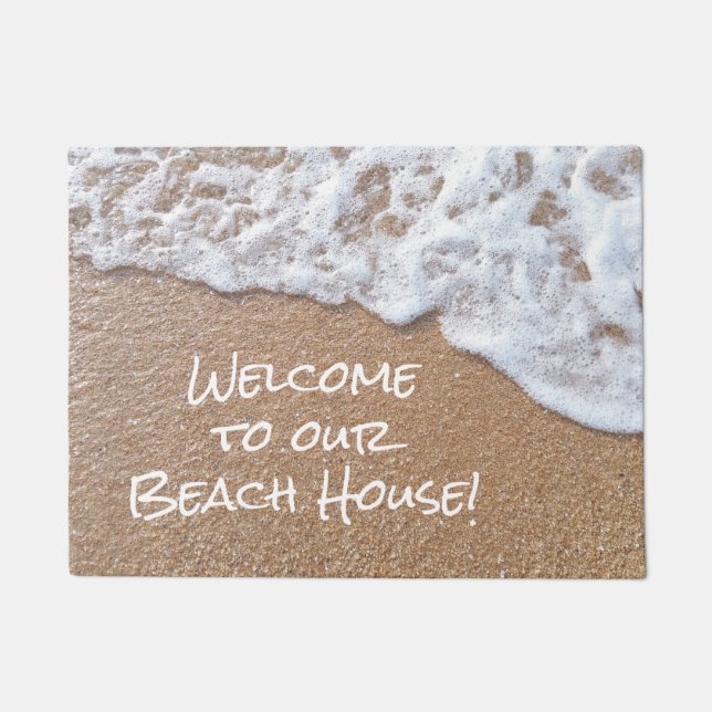 Felpudo Bienvenidos a Beach House Wave (Anverso)