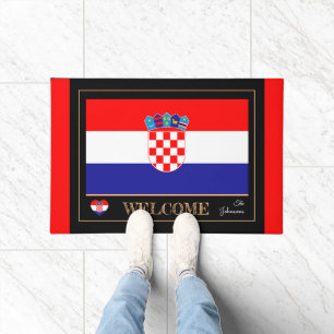 Felpudo Bienvenidos a la alfombra/deporte de la casa de ba