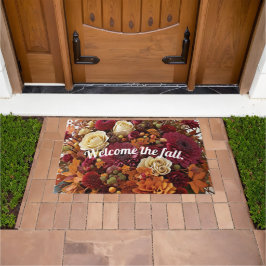Felpudo Bienvenidos a la Caída - Puerta Floral Mat