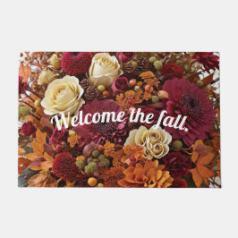 Felpudo Bienvenidos a la Caída - Puerta Floral Mat