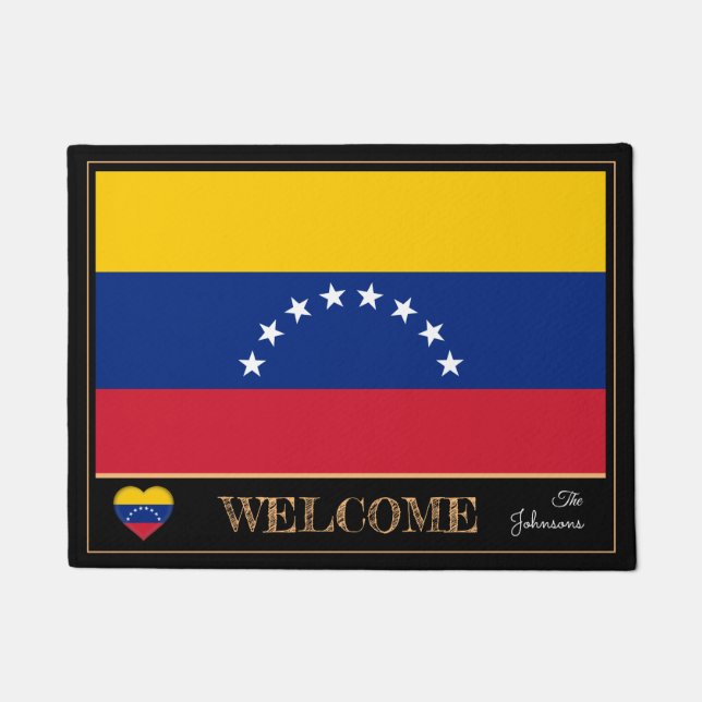 Felpudo Bienvenidos a la Casa Deportiva Venezuela y Venezu (Anverso)