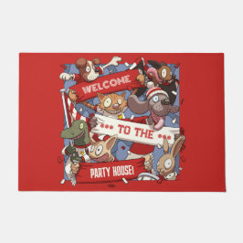 Felpudo ¡Bienvenidos A La Casa Fiesta! Hinchas de animales