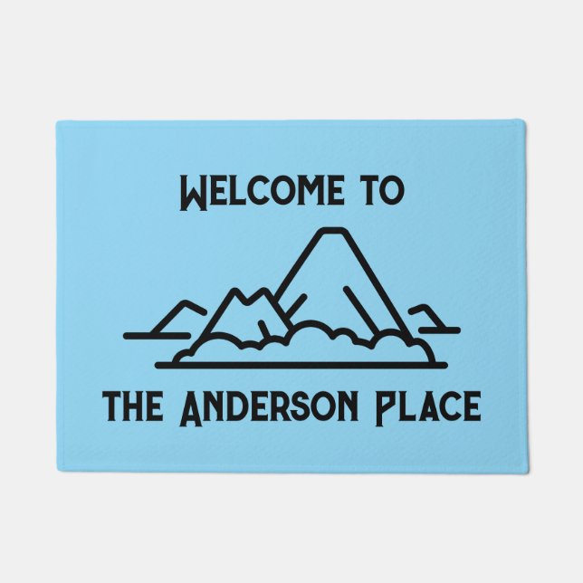 Felpudo Bienvenidos a la isla familiar (Anverso)