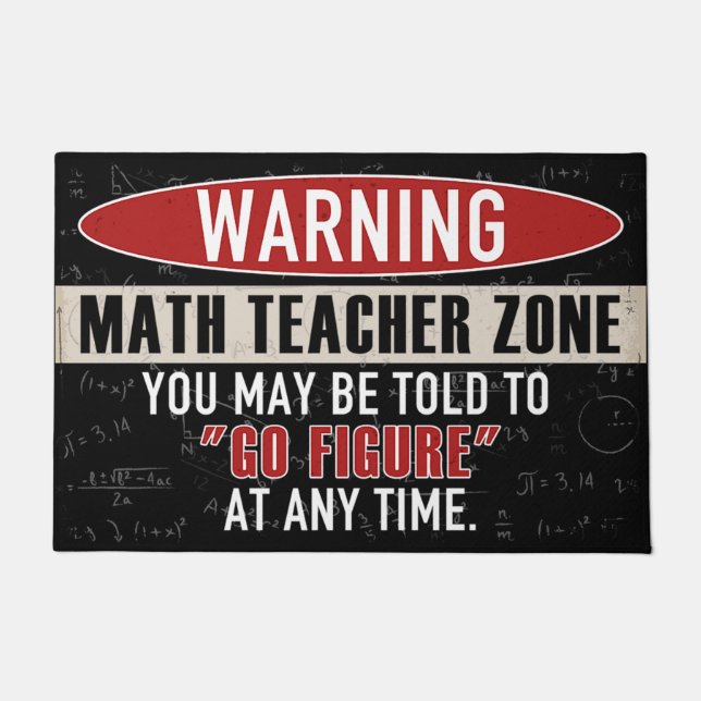 Felpudo Bienvenidos A La Puerta De Aula Mat, Graciosos Reg (Anverso)