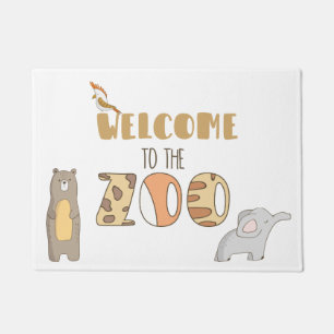 Felpudo Bienvenidos A La Puerta Del Zoológico