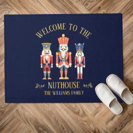 Felpudo Bienvenidos a los Navidades Nuthouse Nutcracker