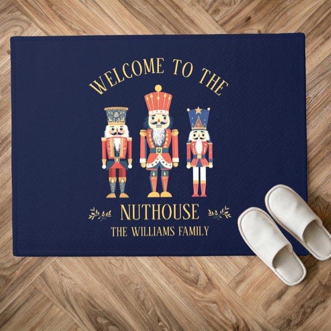 Felpudo Bienvenidos a los Navidades Nuthouse Nutcracker (Subido por el creador)