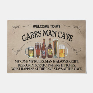 Felpudo Bienvenidos A Mi Mat De Cueva De Hombre, Funny