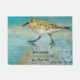 Felpudo Bienvenidos A Nuestra Casa De La Playa De Arenpipe
