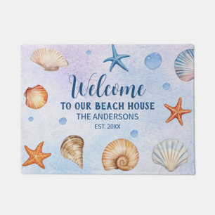 Felpudo Bienvenidos a nuestra casa de playa