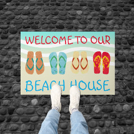 Felpudo Bienvenidos A Nuestra Casa De Playa Door Mat