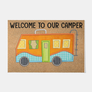 Felpudo Bienvenidos A Nuestro Camper Doormat, Camping