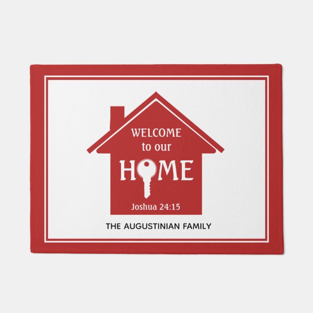 FELPUDO BIENVENIDOS A NUESTRO HOGAR (Anverso)