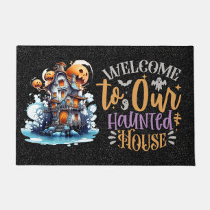 Felpudo Bienvenidos a nuestro obsesionado doormat de la ca