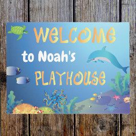 Felpudo Bienvenidos a Under Sea Playhouse