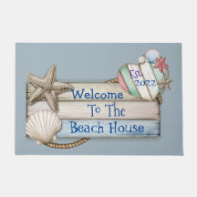 Bienvenidos Al Beach House Doormat