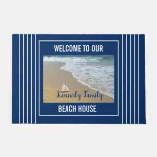 Felpudo Bienvenidos al Coastal Seaside Family Beach House 
