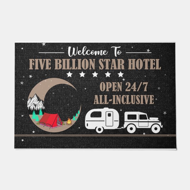 Felpudo Bienvenidos Al Hotel Five Billion Star (Anverso)
