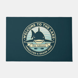 Felpudo Bienvenidos al lago Unsalted & Shark Free Doormat