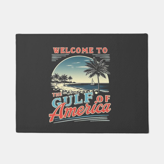 Felpudo Bienvenidos al Trump del Golfo de América (Anverso)