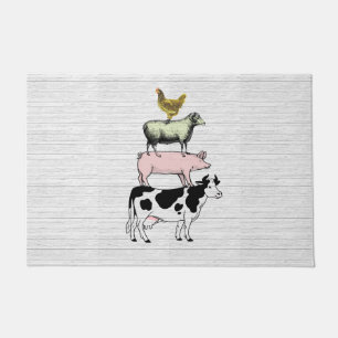 Felpudo Bienvenidos animales de granja, Doormat de granja
