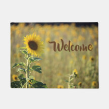 "Bienvenidos" girasol amarillo