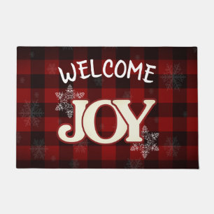 Felpudo BIENVENIDOS JOY Elegant Navidades de manto de búfa
