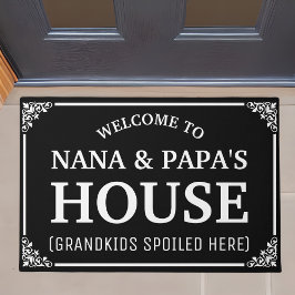 Felpudo Bienvenidos Los Abuelos De La Casa De NANA Y PAPA