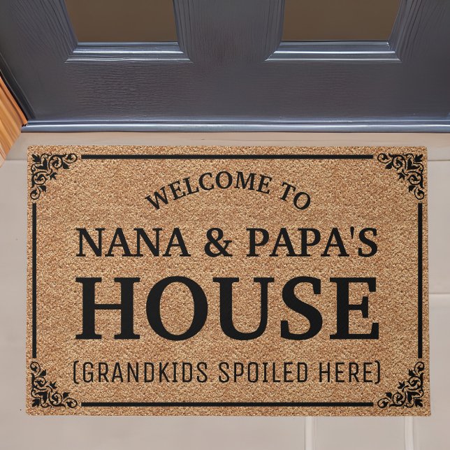 Felpudo Bienvenidos Los Abuelos De La Casa De NANA Y PAPA  (Subido por el creador)