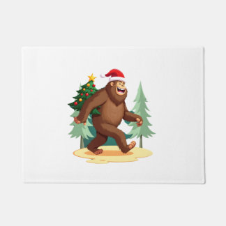Felpudo Bigfoot Christmas Tree Santa Hat (5)