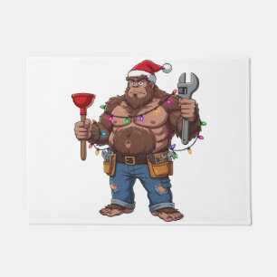Felpudo Bigfoot Sasquatch Fontanero Navidad 2026 Fiesta