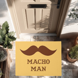 Felpudo Bigote divertido de hombre macho