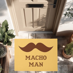 Felpudo Bigote divertido de hombre macho