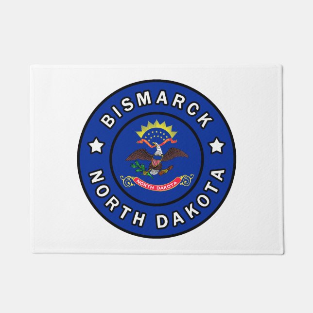 Felpudo Bismarck Dakota del Norte (Anverso)