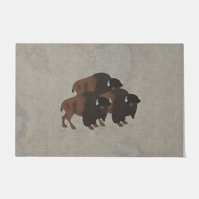 Felpudo Bison Doormat (Anverso)