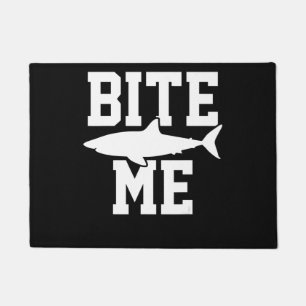 Felpudo Bite Me - Shark Marine Biology Gift - Animal Ocean