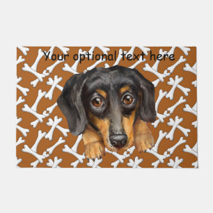 Felpudo Black and Tan Dachshund Doormat