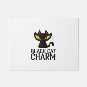 Felpudo Black Cat Charm Halloween