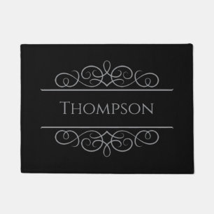 Felpudo Black Elegant Personalizado Door Mat