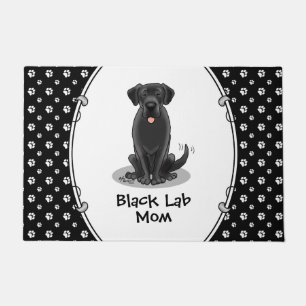Felpudo Black Lab Mom (Labrador Retriever Mom)