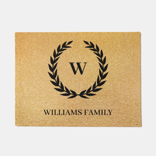 Felpudo Black Laurel Wreath (Anverso)