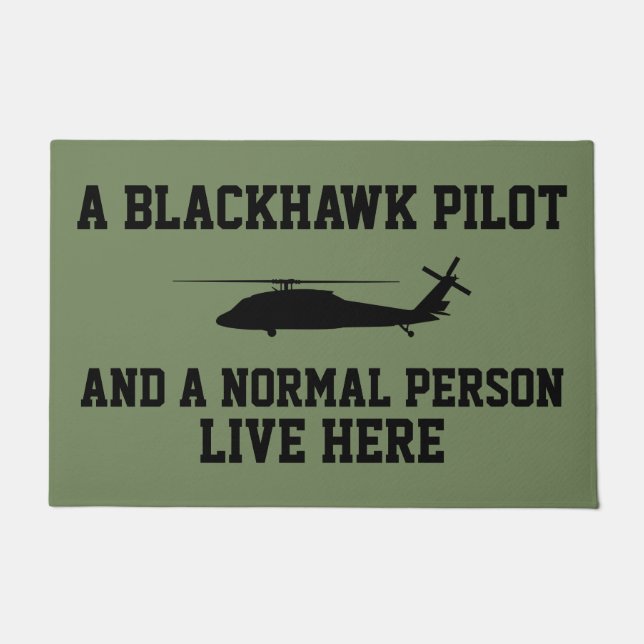 Felpudo Blackhawk Pilot y la persona normal (Anverso)
