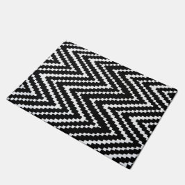 Felpudo Blanco y negro