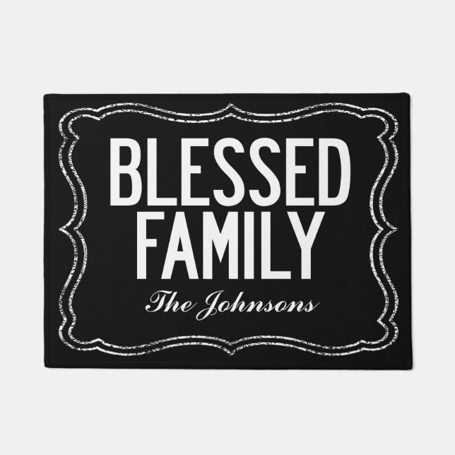 Felpudo Blessed Family Doormat (Anverso)