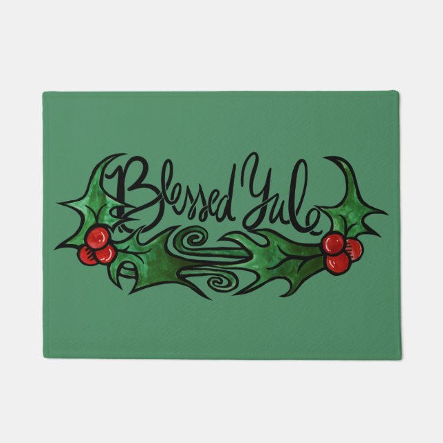 Felpudo Blessed Yule (Anverso)