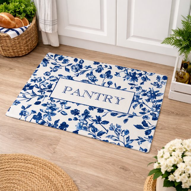 Felpudo Blue and White Chinoiserie Pantry (Subido por el creador)