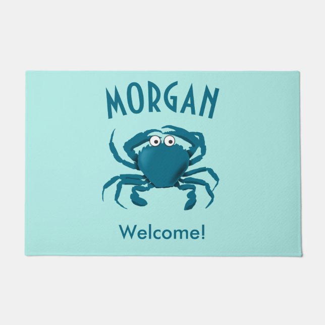 Felpudo Blue Crab Beach Doormat (Anverso)